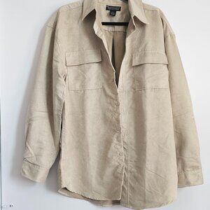Suede like shirt